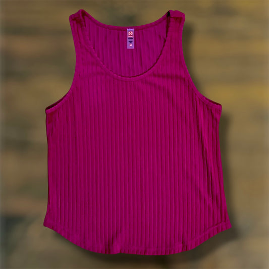 Plum Pink Ribbed Tank