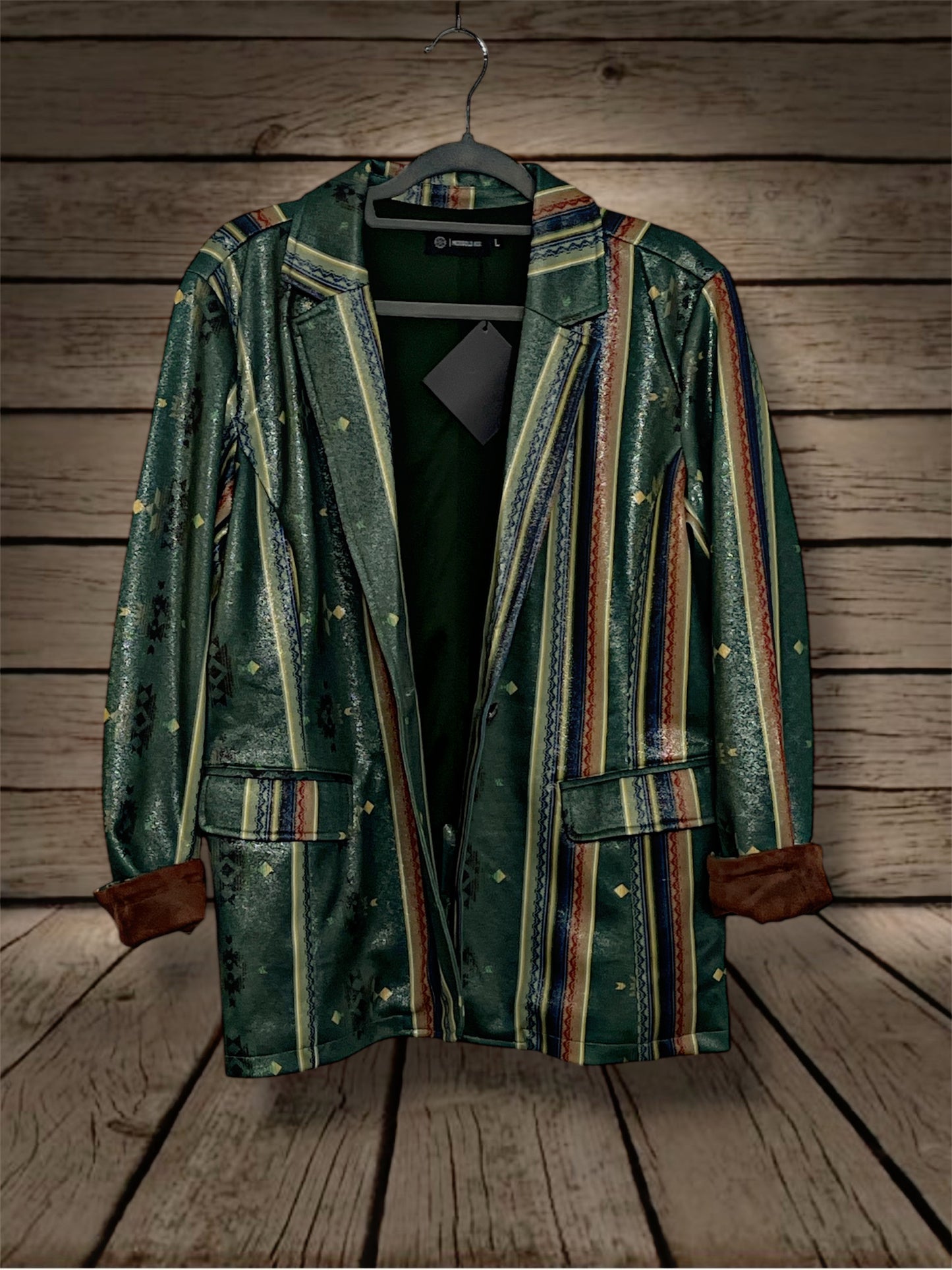 Metallic Serape Blazer