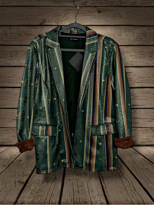 Metallic Serape Blazer