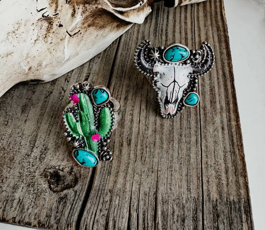 Western Stretch Band Rings