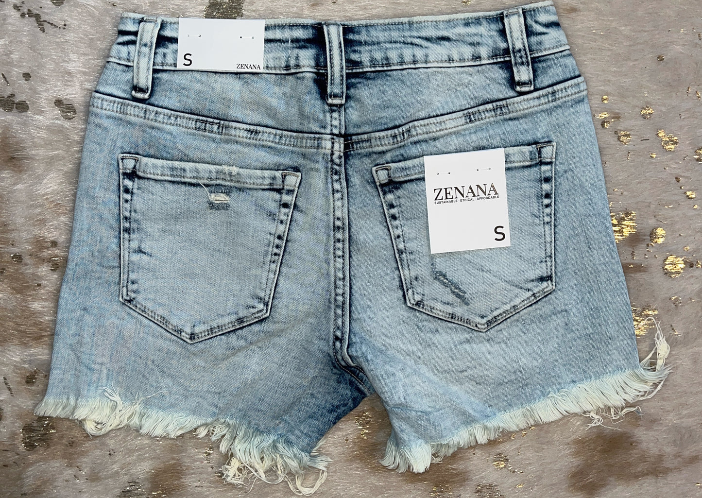 Acid Washed Shorts