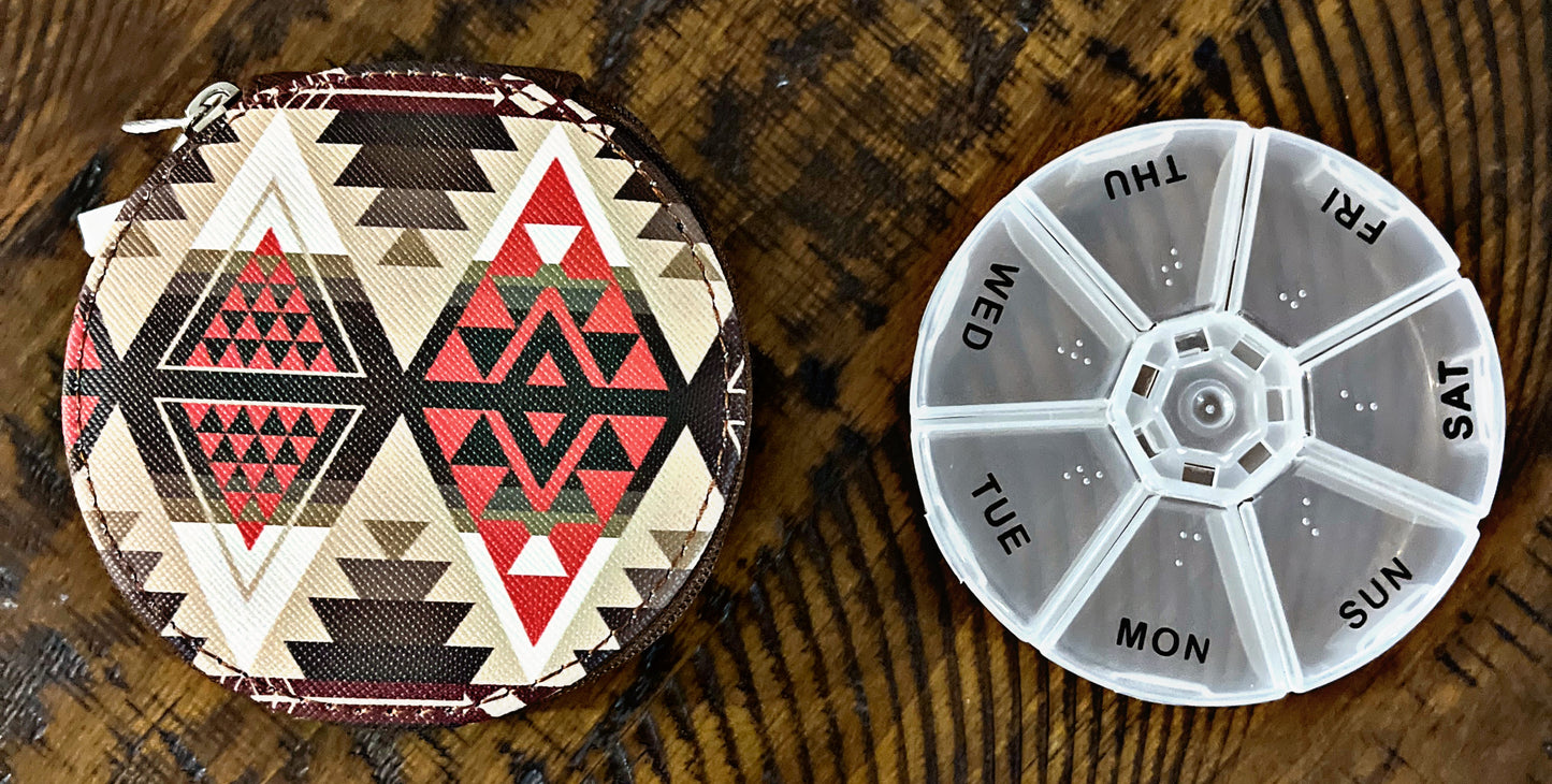 Southwest Print Pill Organizers