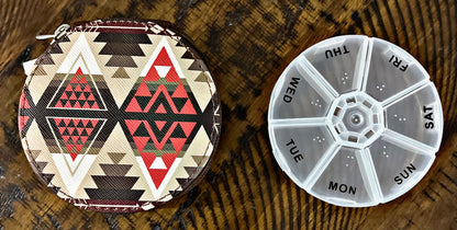 Southwest Print Pill Organizers