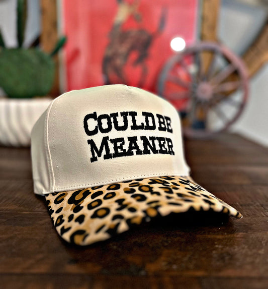 “Could Be Meaner” Hat - Animal Print