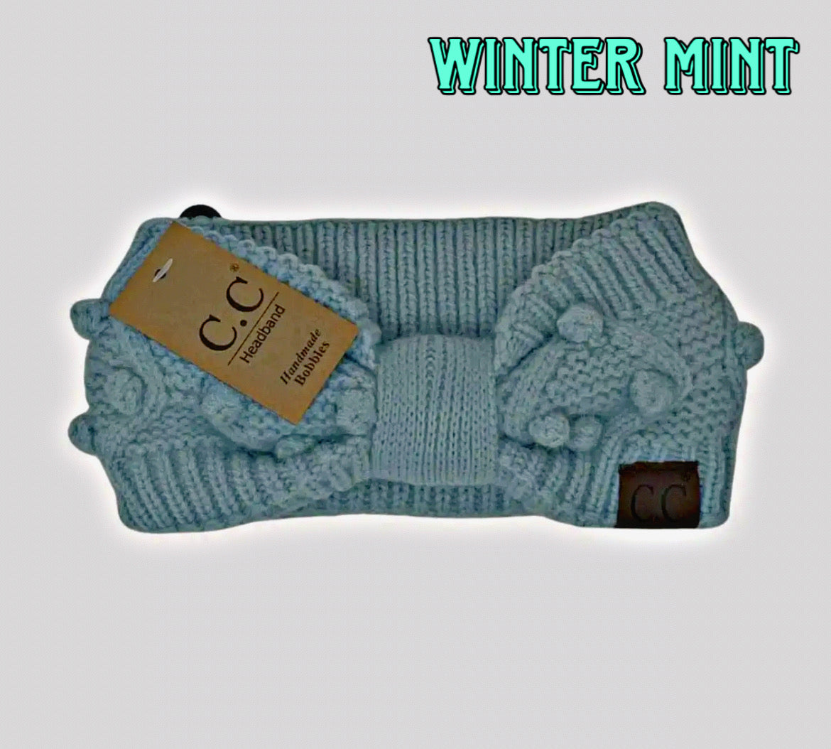 C.C Bobble Knit Headbands
