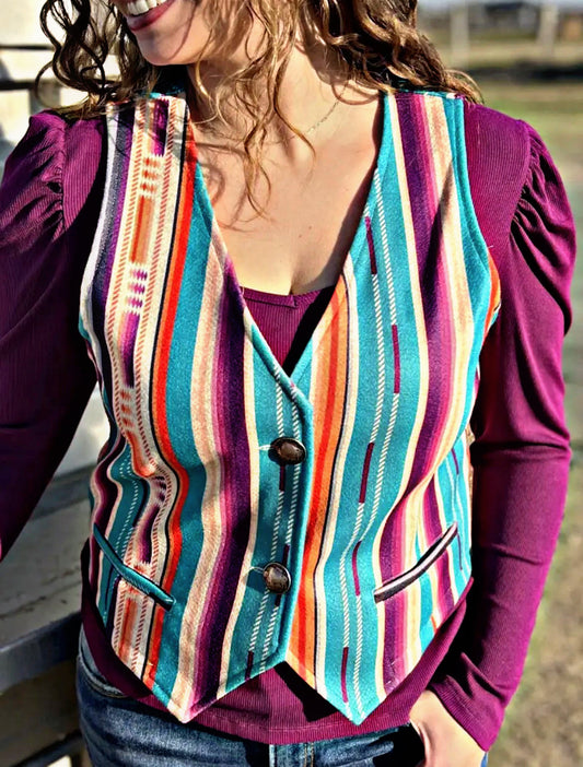 Serape Vest