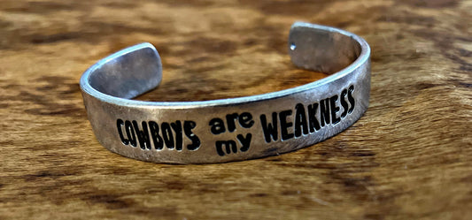 Cowboys are My Weakness Bangle Bracelet