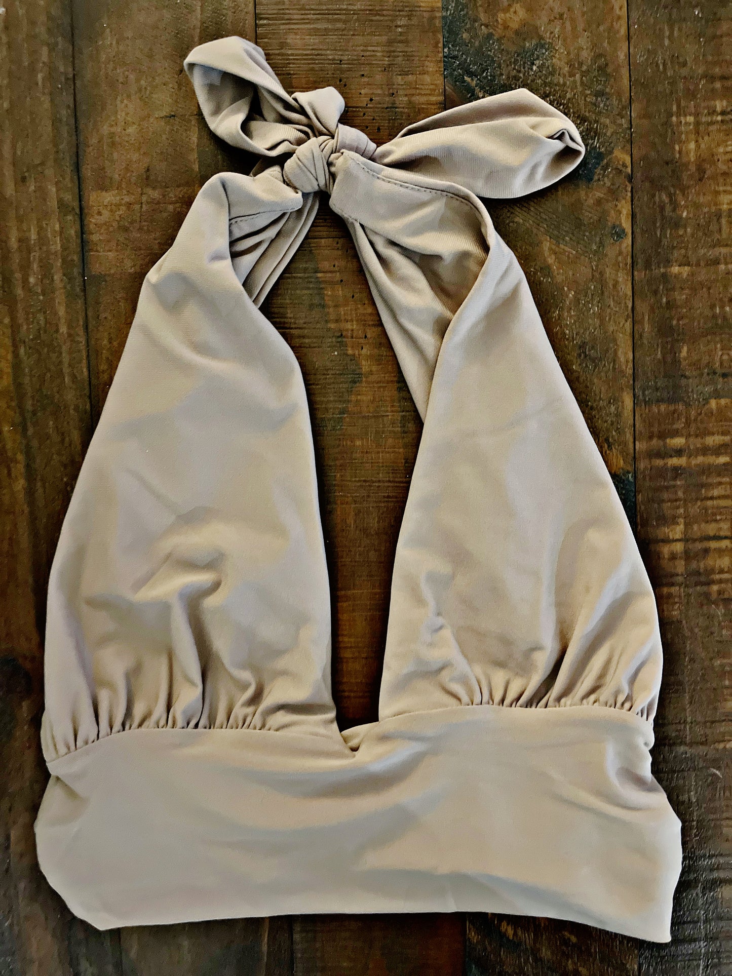 Light Mocha Halter Top