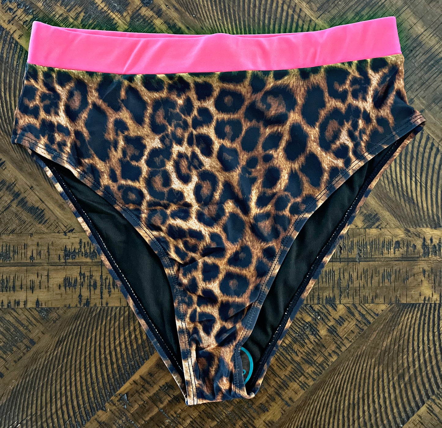 2 Piece Leopard/Pink Swimsuit