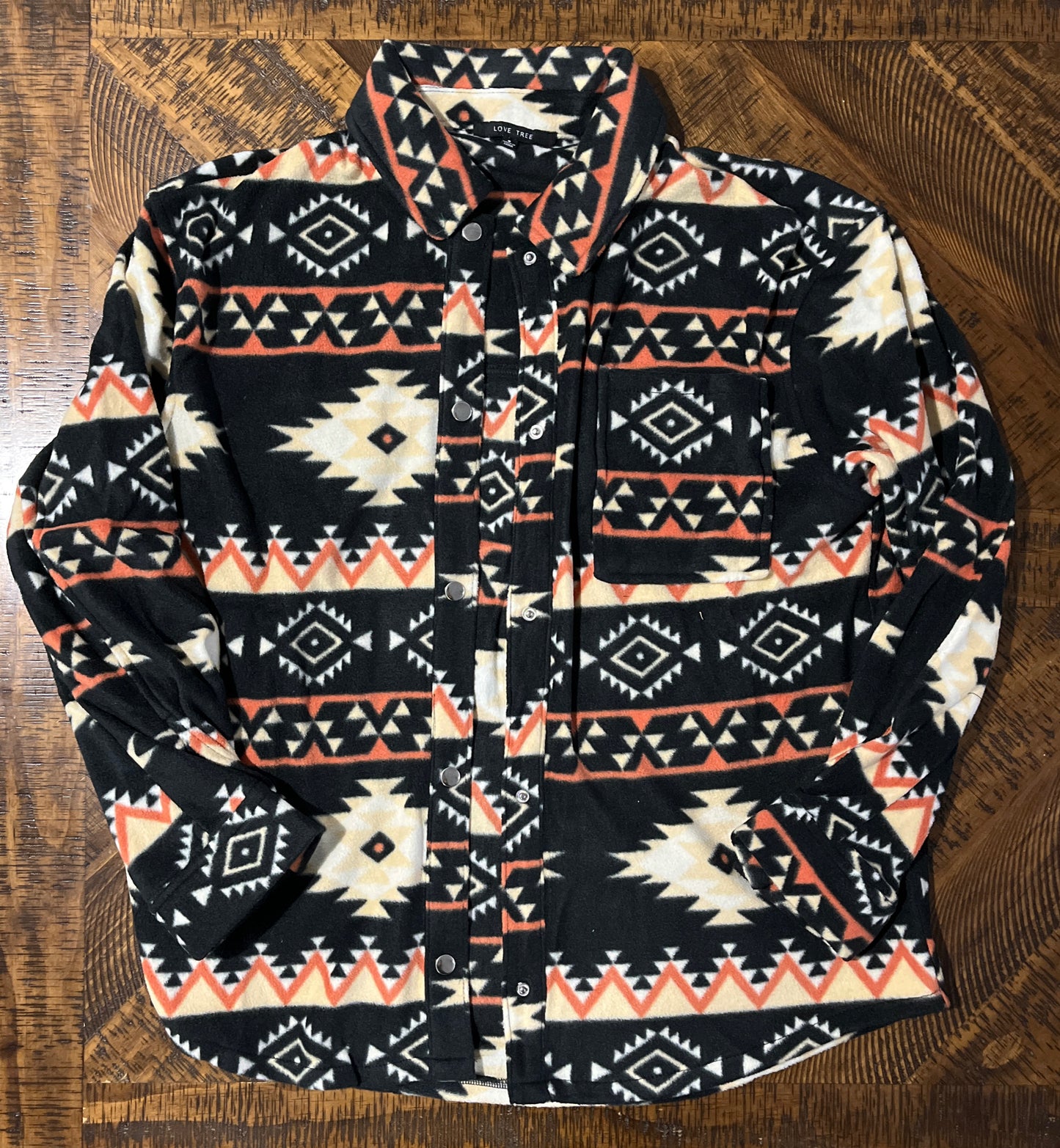 Black Aztec Shacket