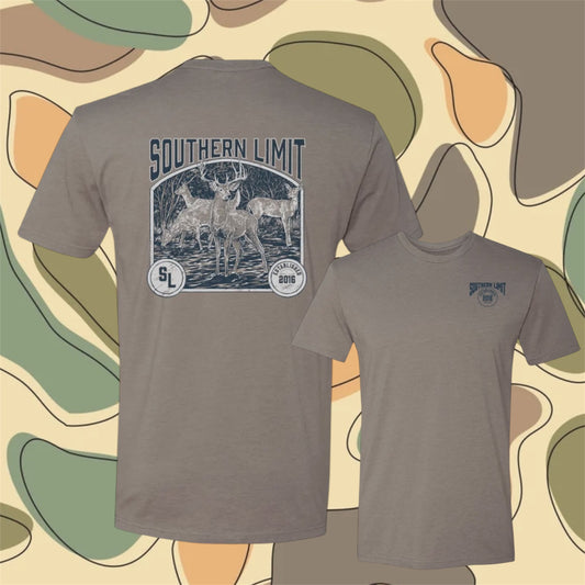 Men’s Stone Gray Deer Hunting T-Shirt