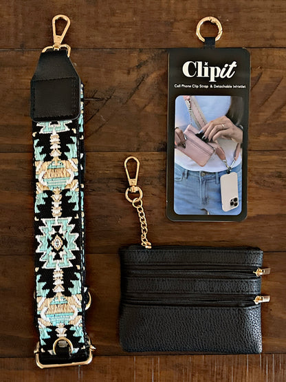 Cell Phone Crossbody Straps with Detachable Wristlet