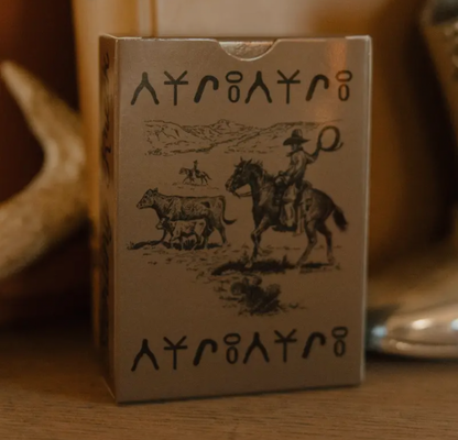 Western Print Playing Cards