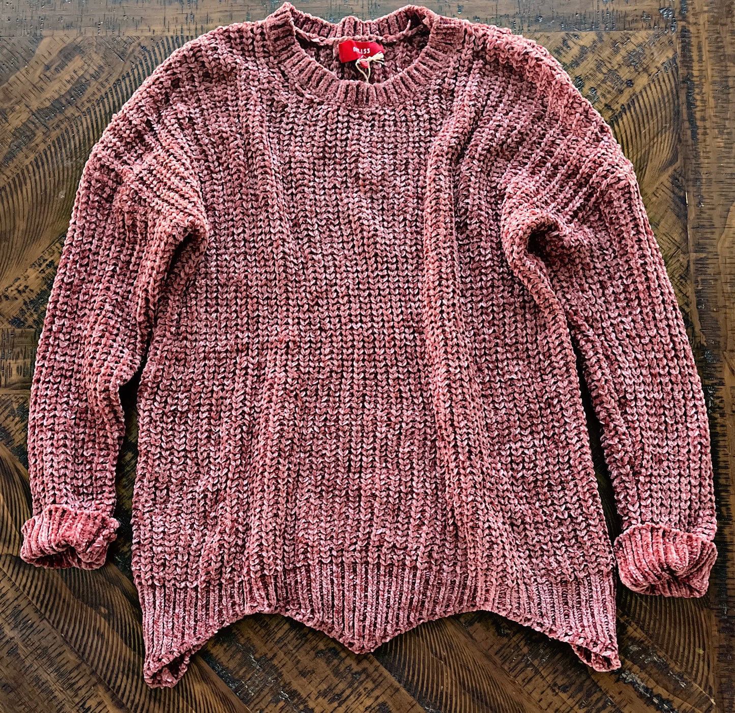 Red Bean Chenille Sweater