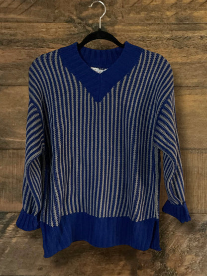 Blue and Gray Sweater
