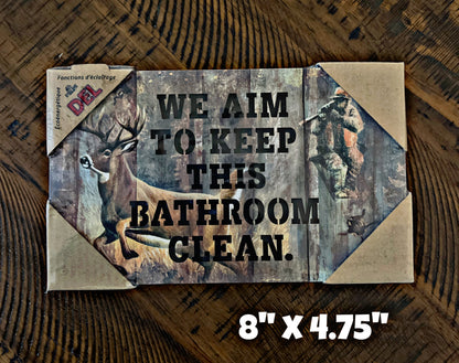Light Up Bathroom Hunting Sign