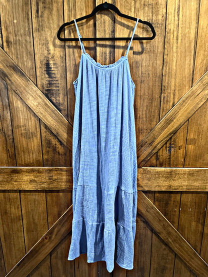 Blue Stone Midi Dress
