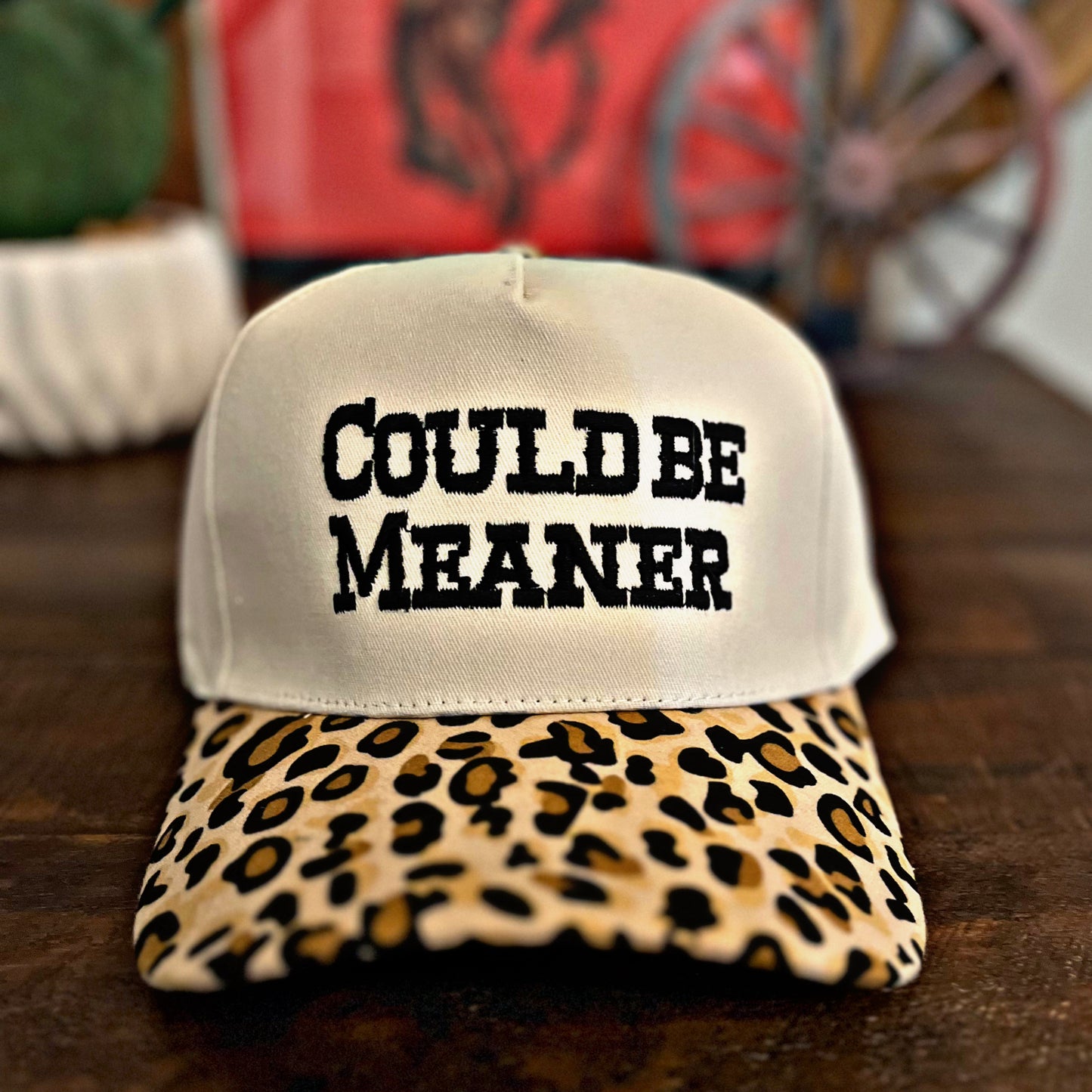“Could Be Meaner” Hat - Animal Print