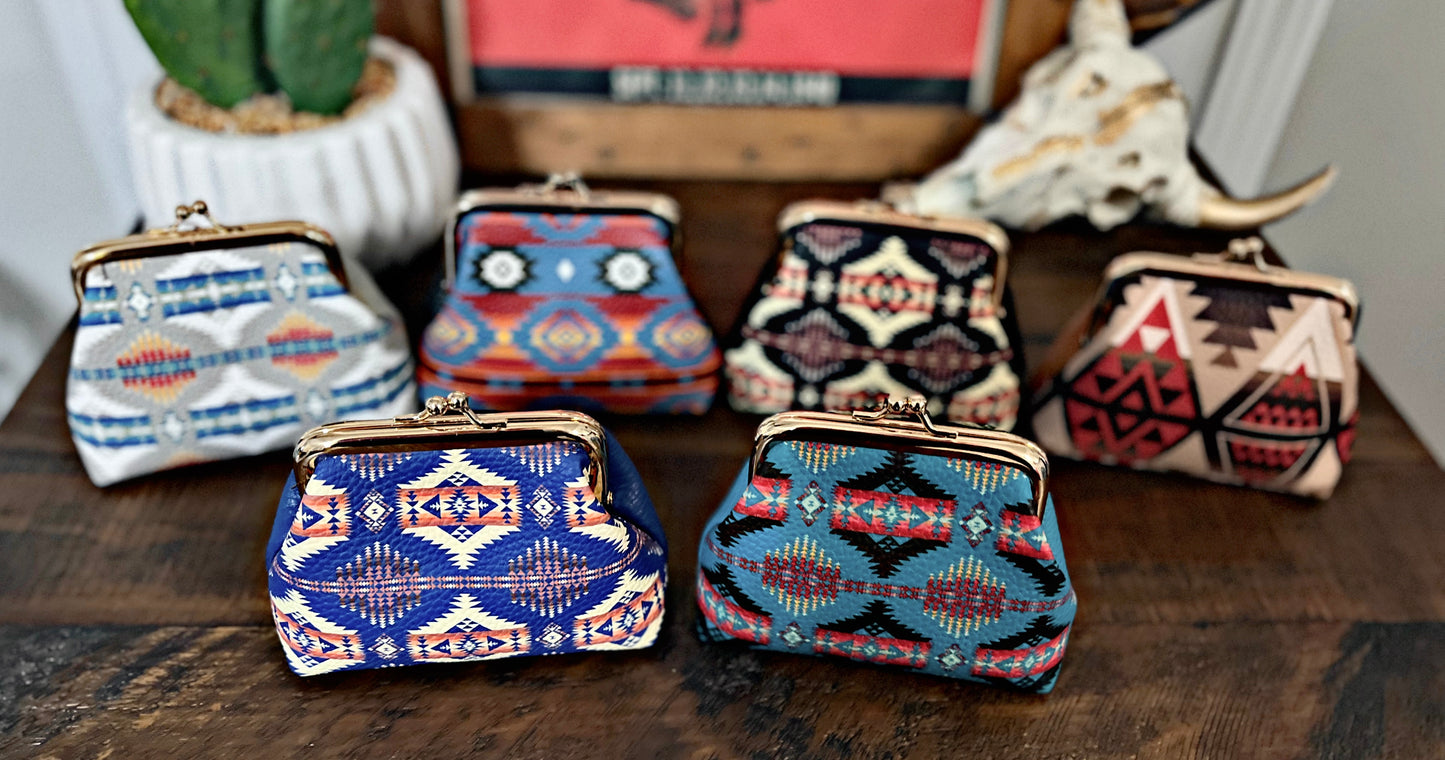 Southwest Print Coin Purses