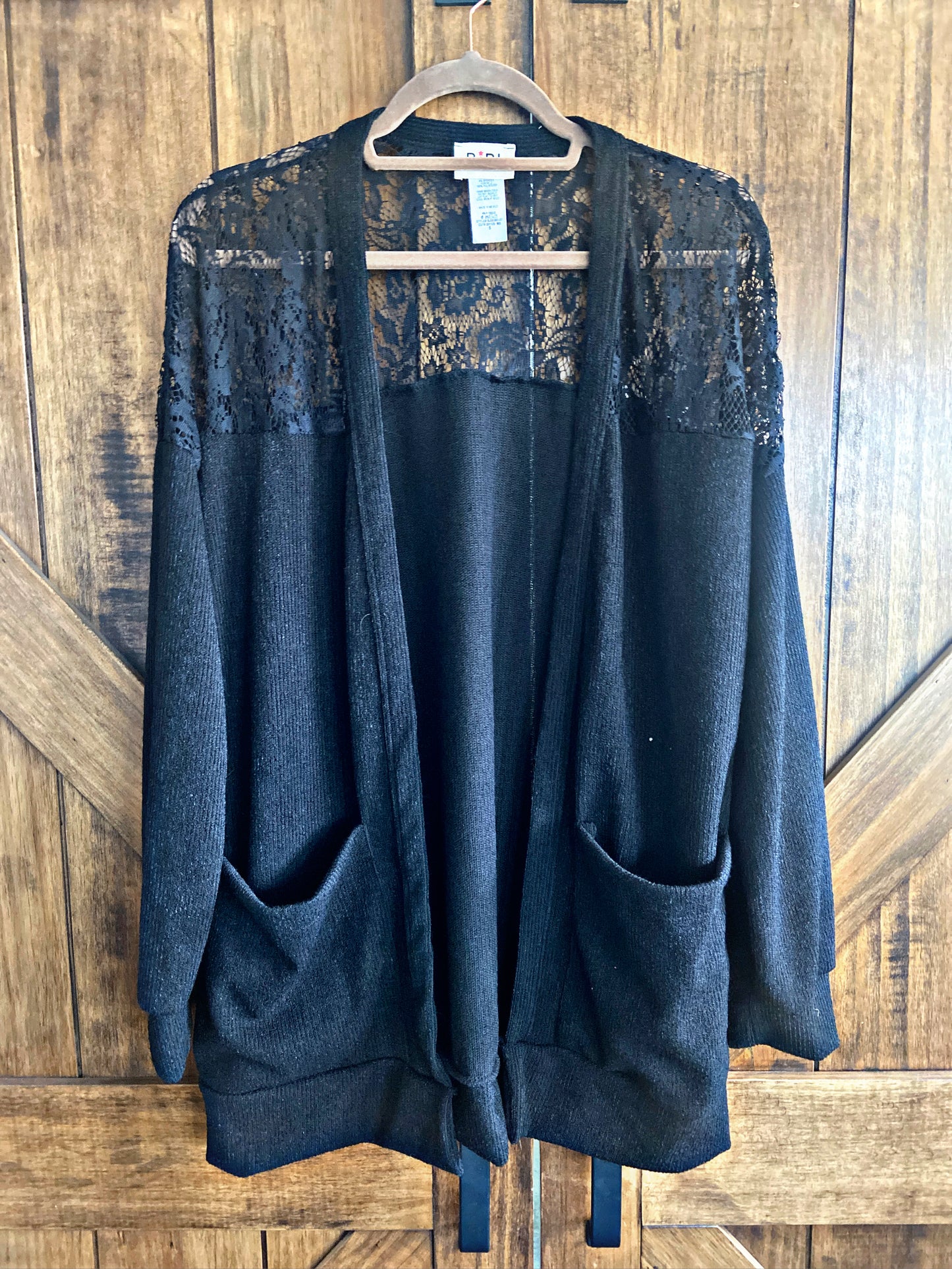 Black/Lace Cardigan