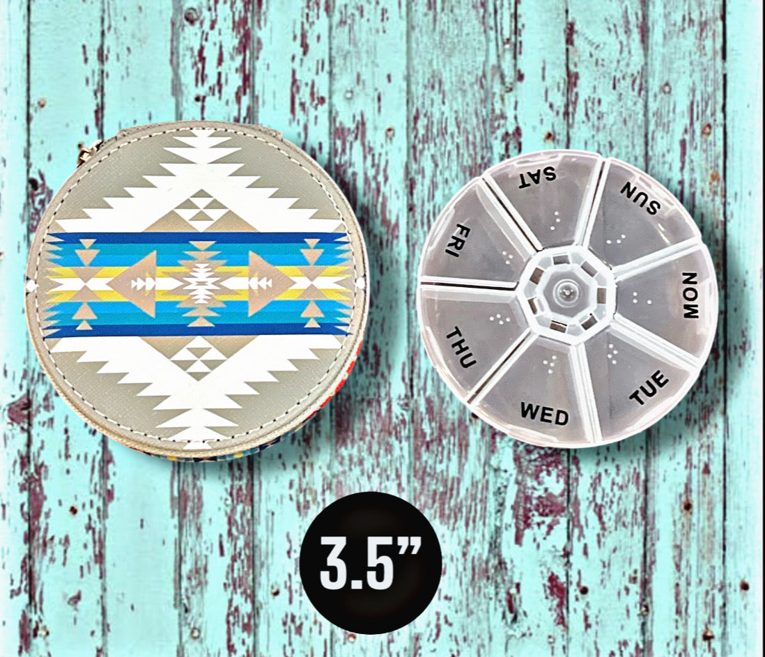 Southwest Print Pill Organizers