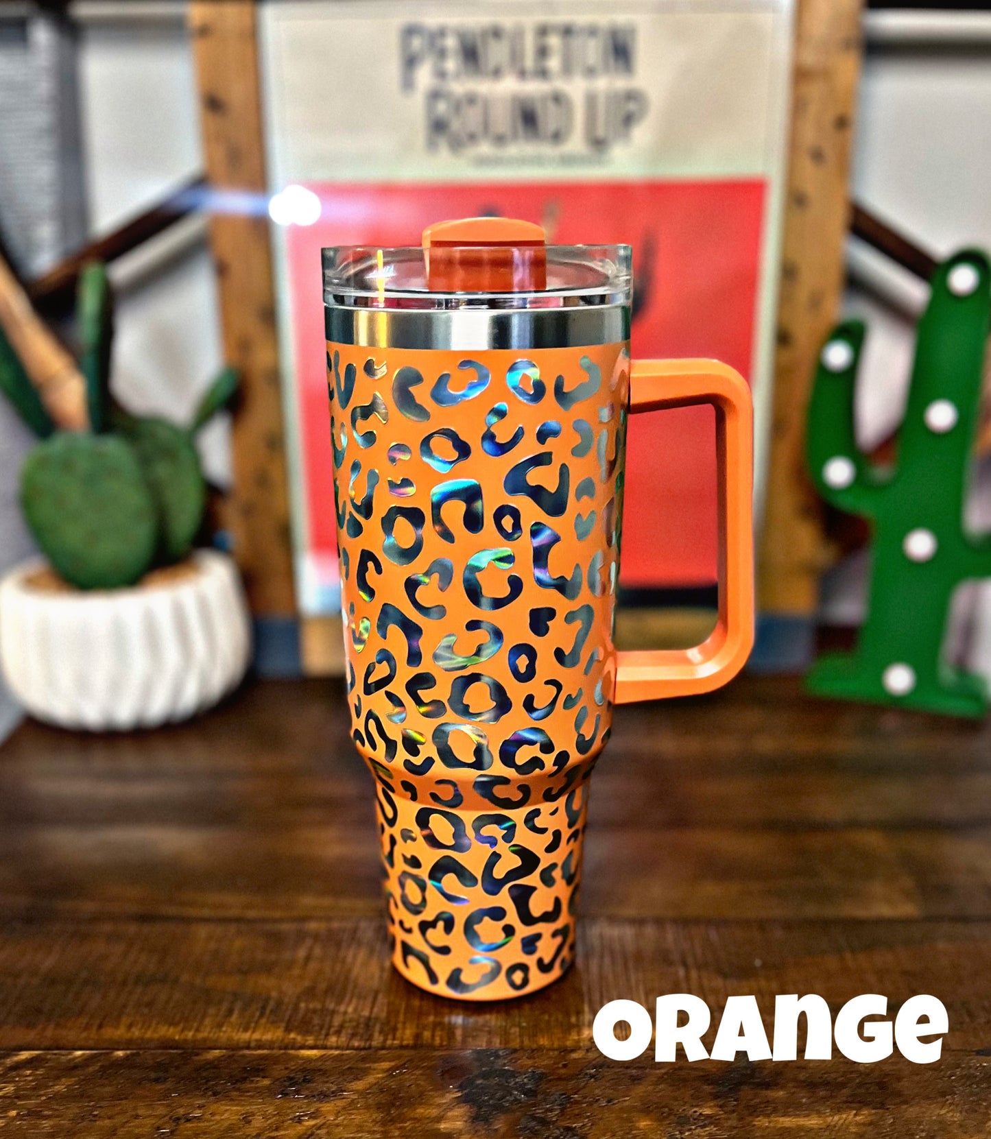 Leopard Print 40 oz. Tumblers