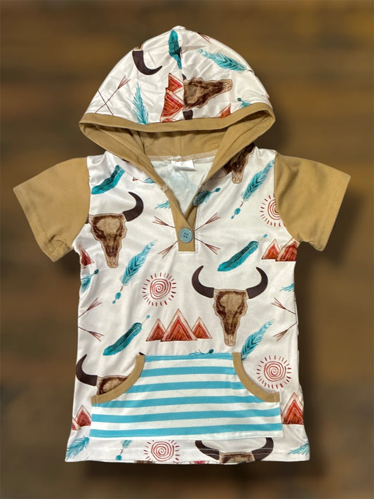 Hooded Western Top