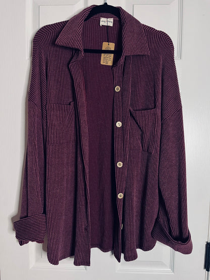 Ribbed Shacket