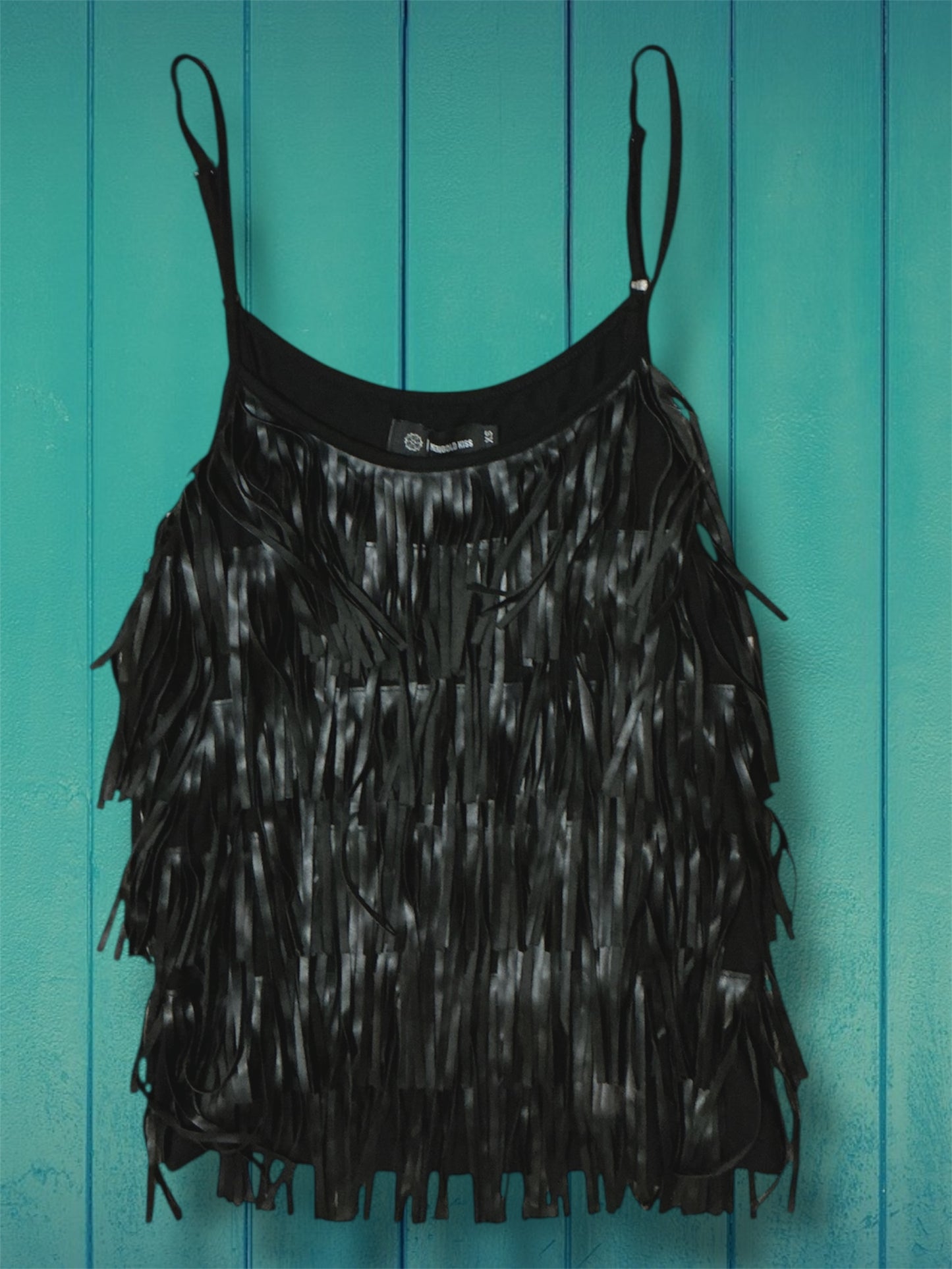 Black Fringe Tank