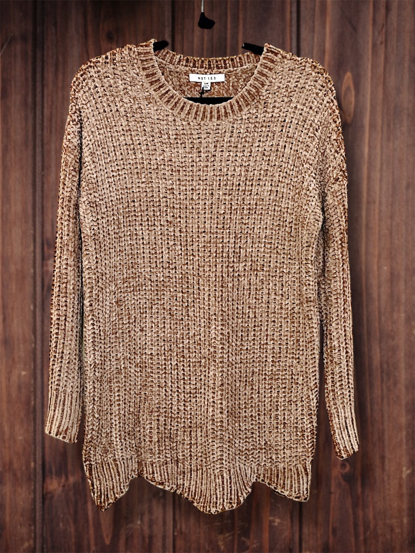Chenille Taupe Sweater