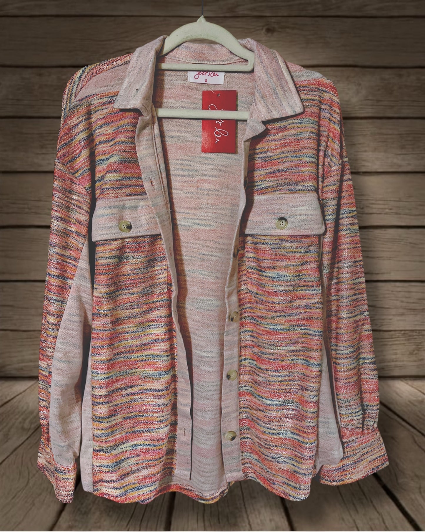Light Pink Button Up Top/Shacket