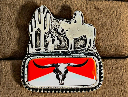 Western Cuff Band Adjustable Rings