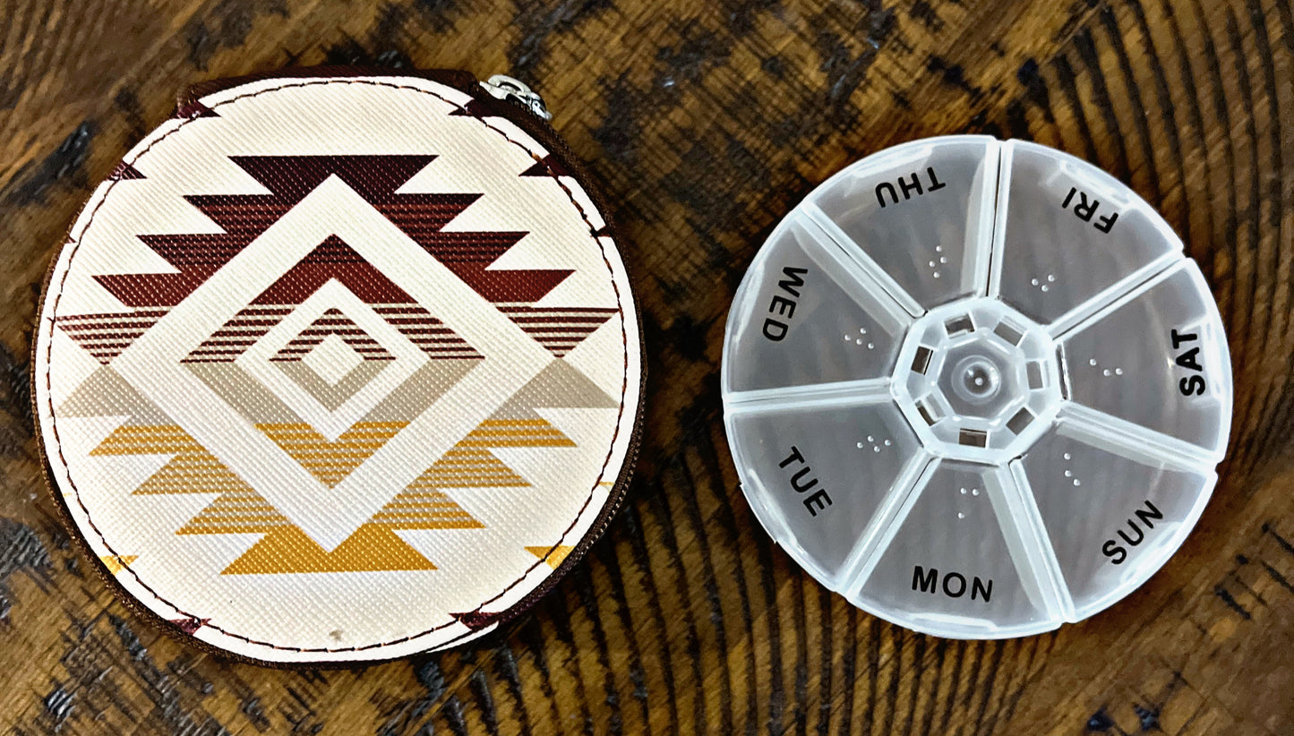Southwest Print Pill Organizers