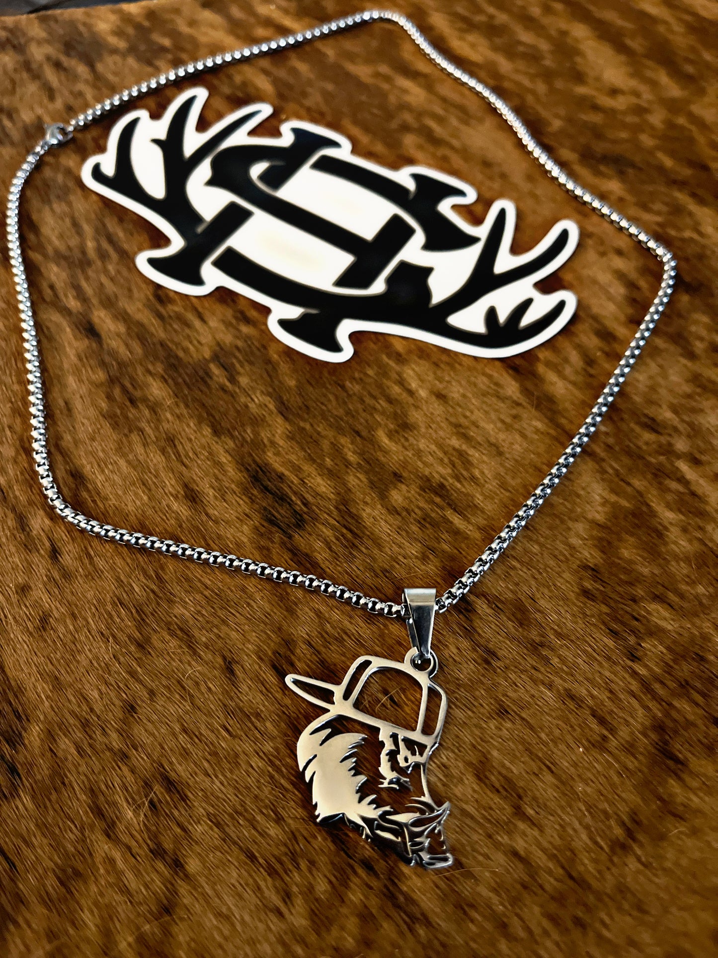 Stainless Steel Hog Necklace