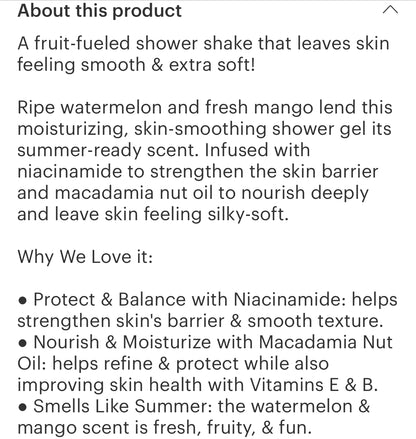 Watermelon Mango Shower Shake