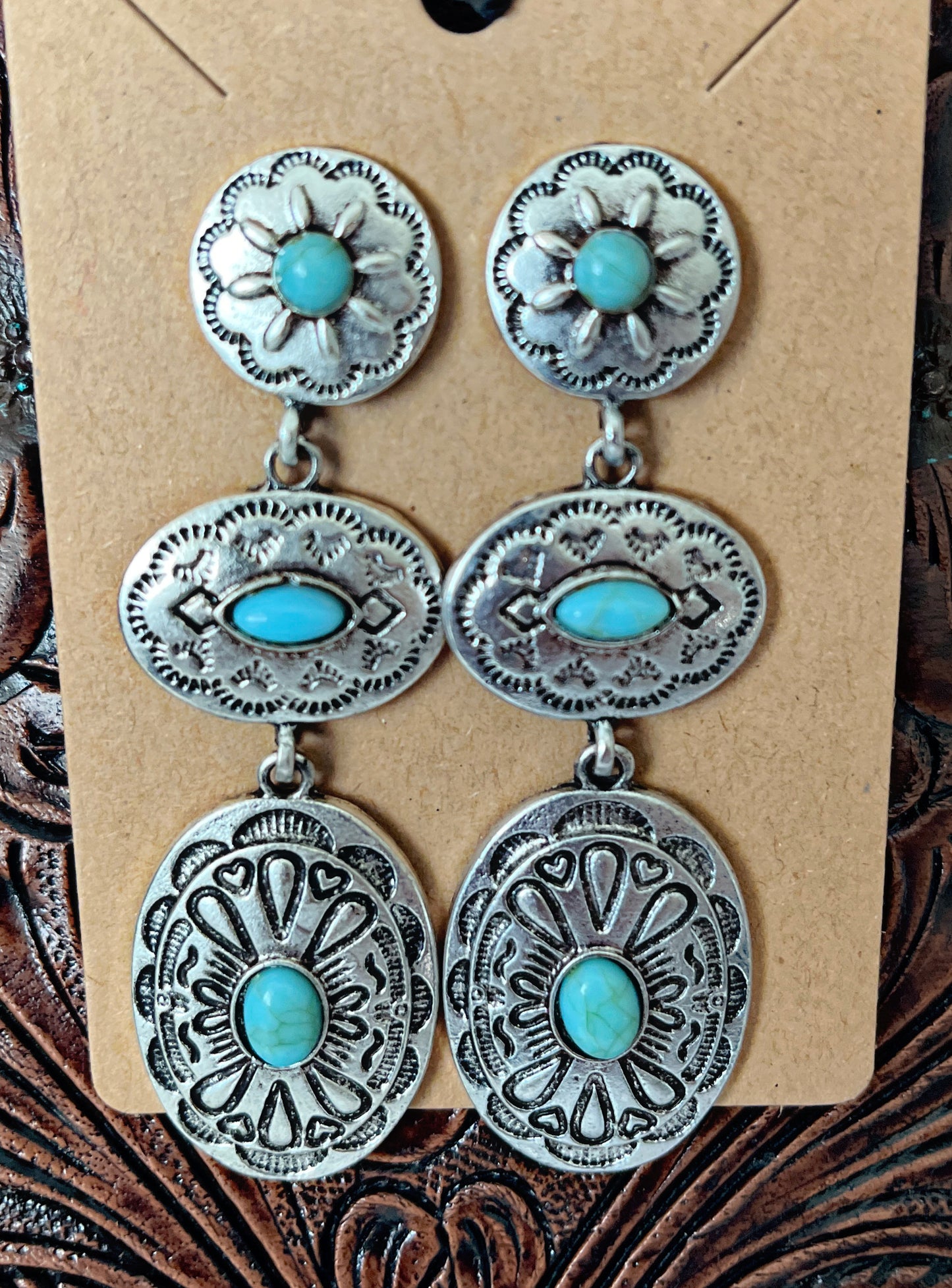 Concho/Turquoise Earrings