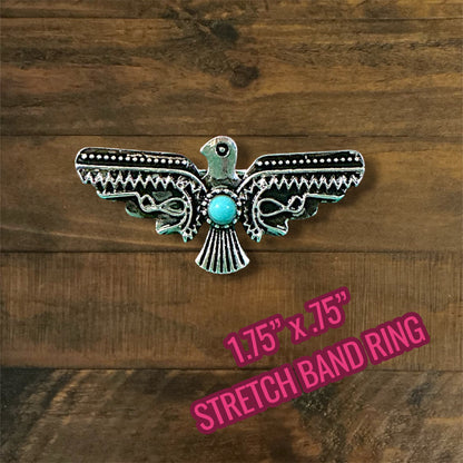Western Stretch Band Rings