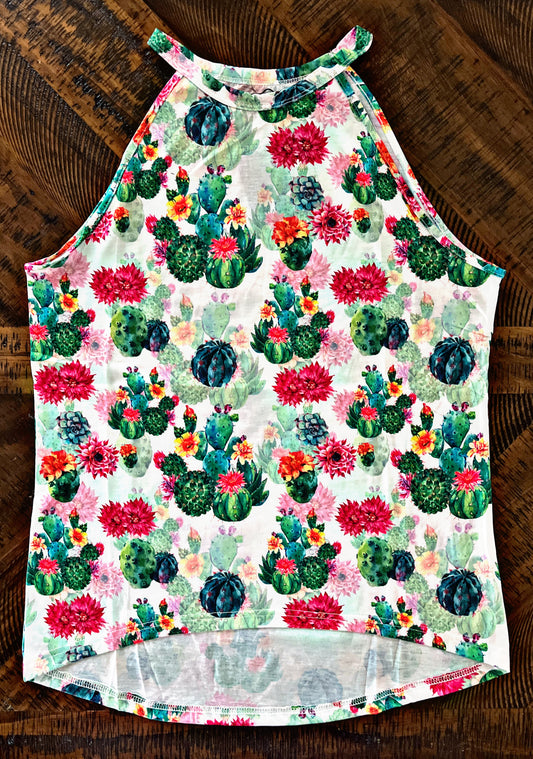 Cactus Print Tank Top