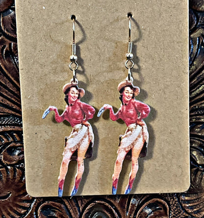 Vintage Cowgirl Earrings