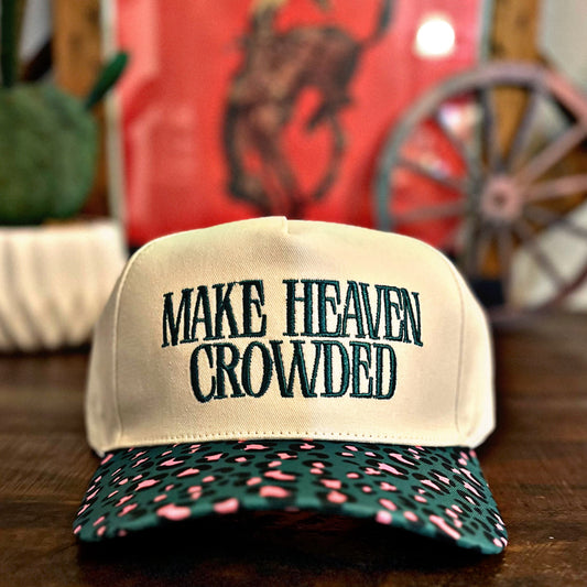 “Make Heaven Crowded” Hat - Animal Print