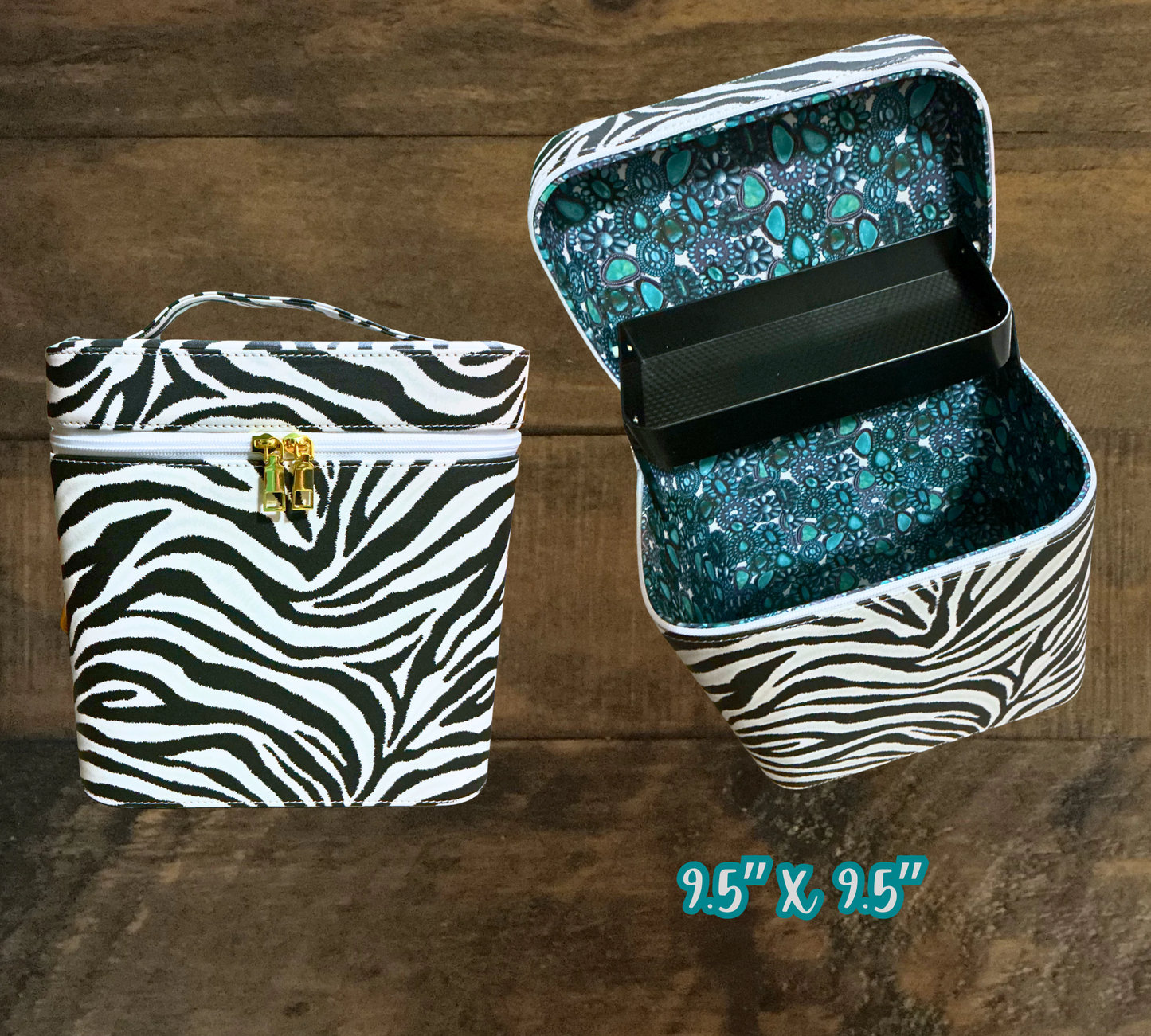 Western Print Makeup Boxes