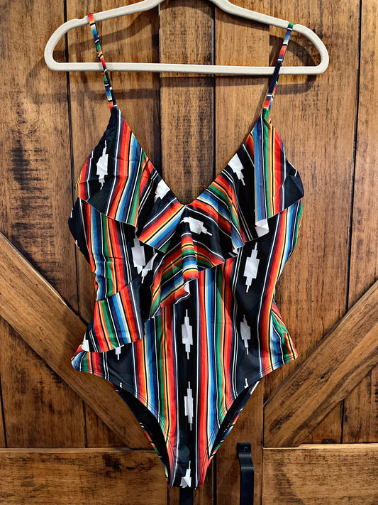 Serape Surplice Swimsuit