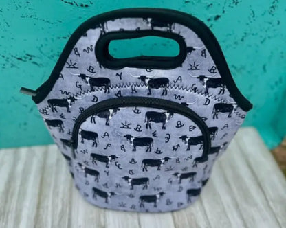 Western Print Lunch Totes