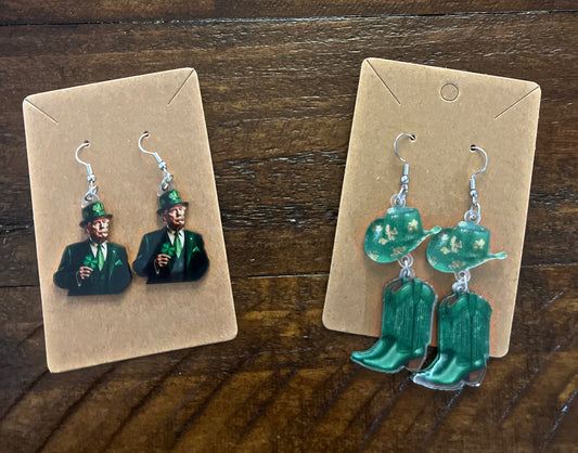 St Patrick’s Day Earrings