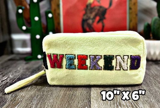 Terry Cloth Cosmetic Bags