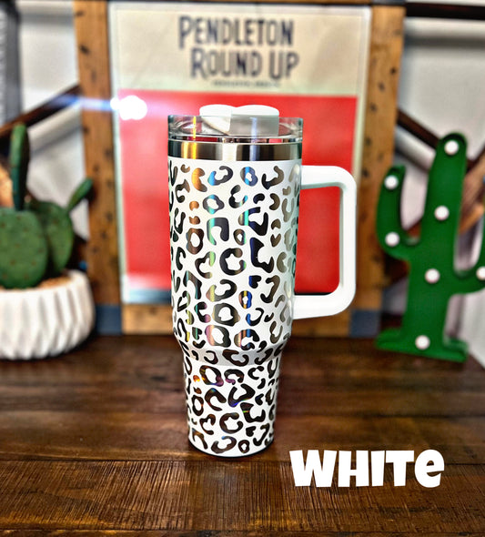 Leopard Print 40 oz. Tumblers