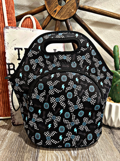 Western Print Lunch Totes