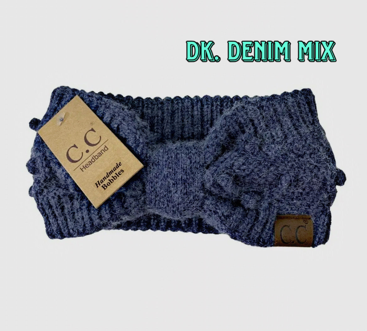 C.C Bobble Knit Headbands