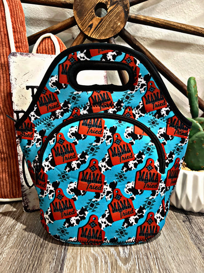 Western Print Lunch Totes