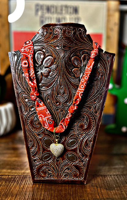 Scarf Necklaces with Charm